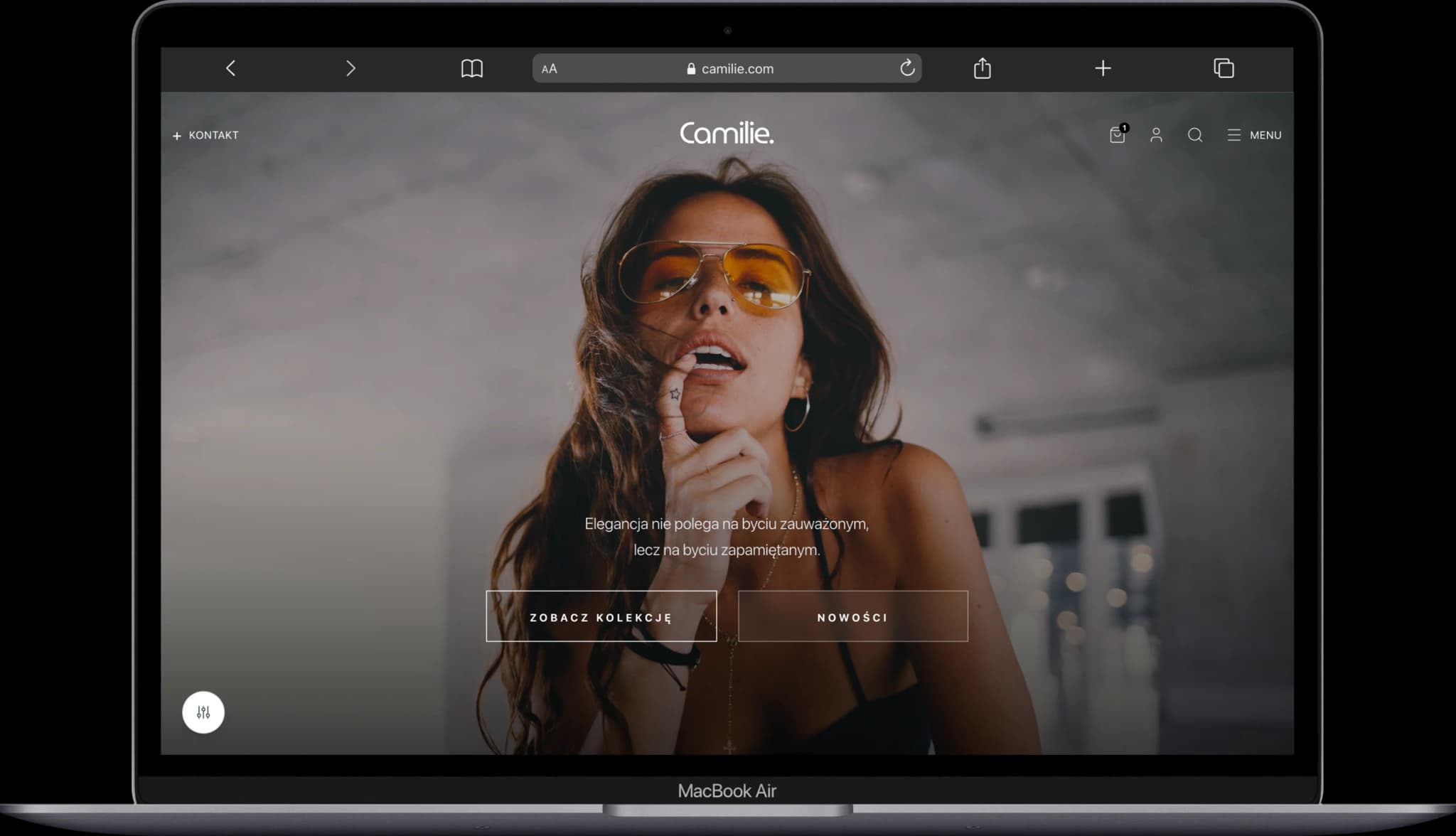 Camilie.com – realizacja strony internetowej