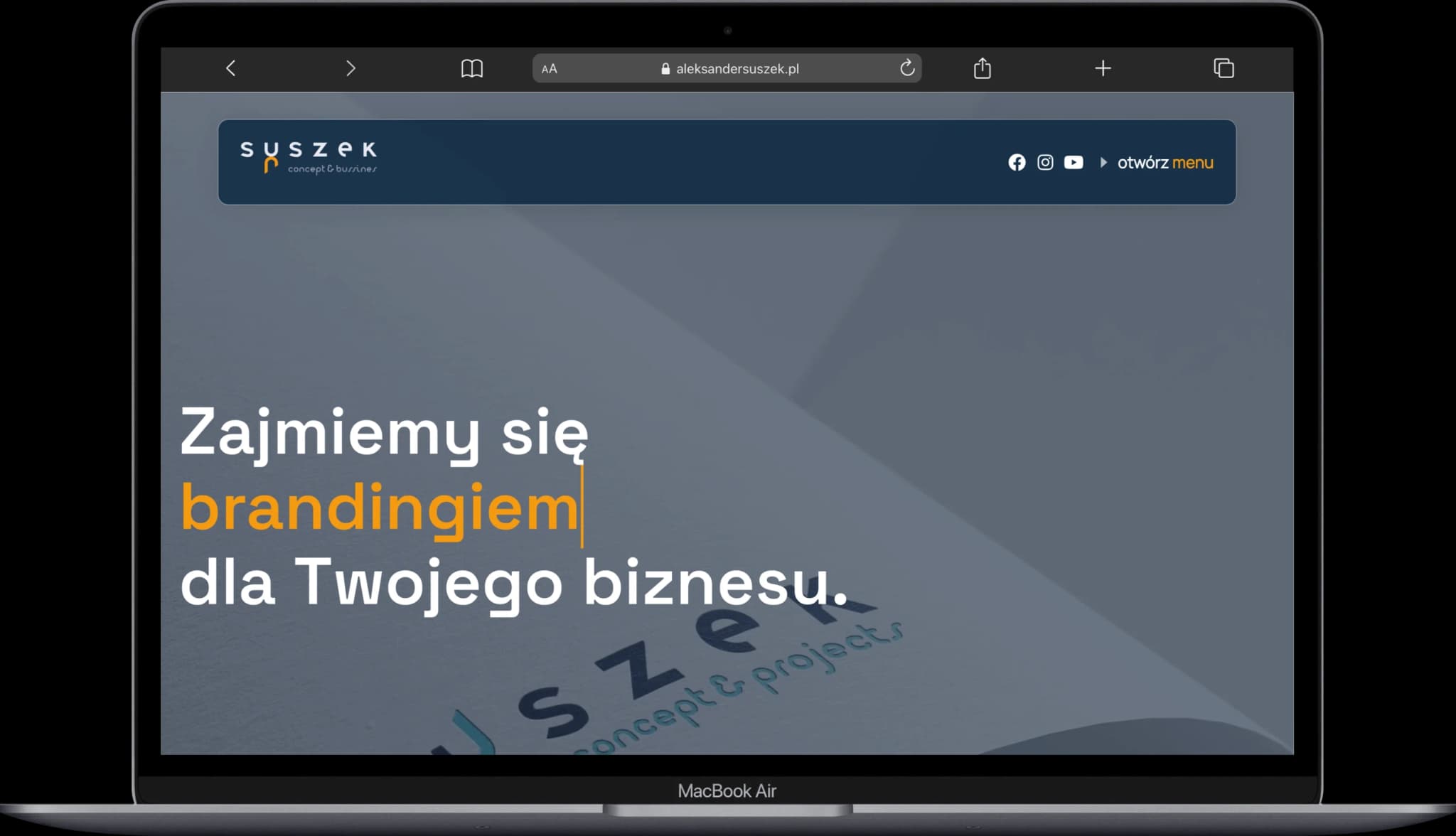 Aleksander Suszek – realizacja strony internetowej