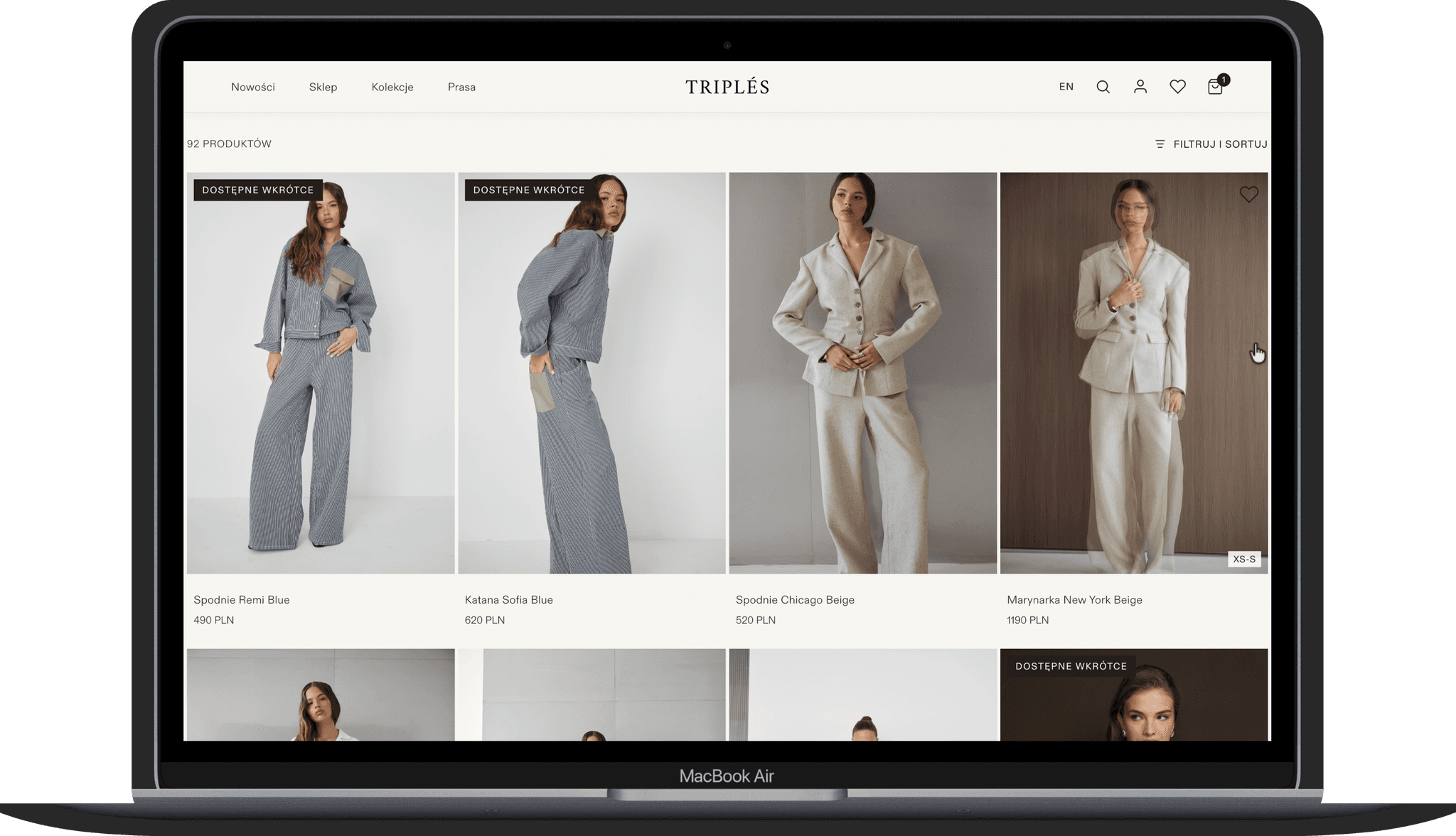 Triplesofficial.pl – realizacja strony internetowej